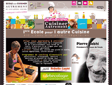 Tablet Screenshot of cuisiner-autrement.com